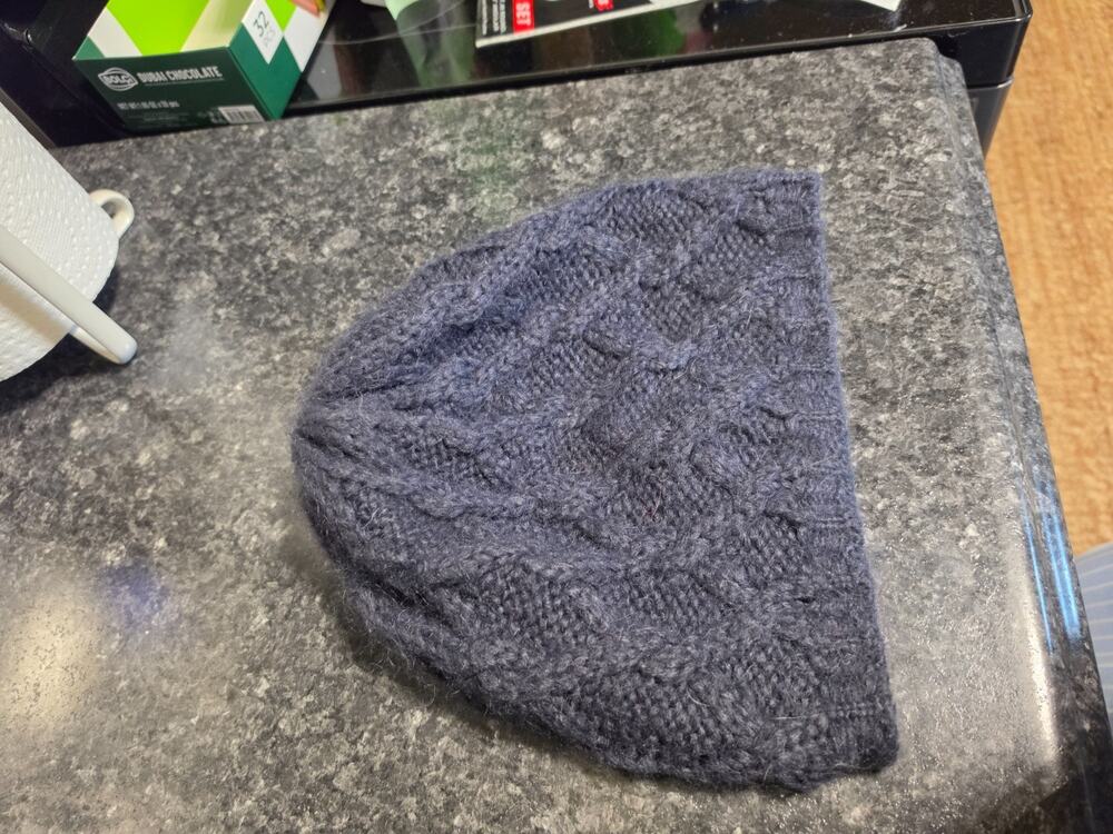 Anthropologie Wooden Ships Mohair Wool Blend Beanie Hat Gray